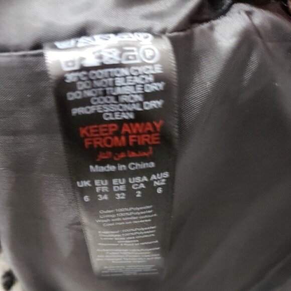 Nasty Gal Black and White Double Breasted Oversize Blazer Sz 2 - Picture 7 of 7